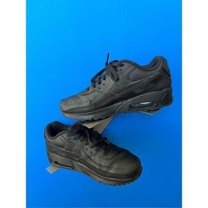 Nike Air Max 90 Triple Black (GS) Youth Running CD6864-001 Size 6Y
